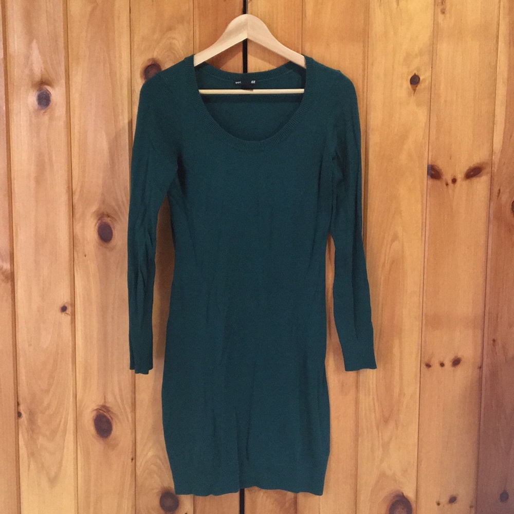 Green H&M Sweater Dress